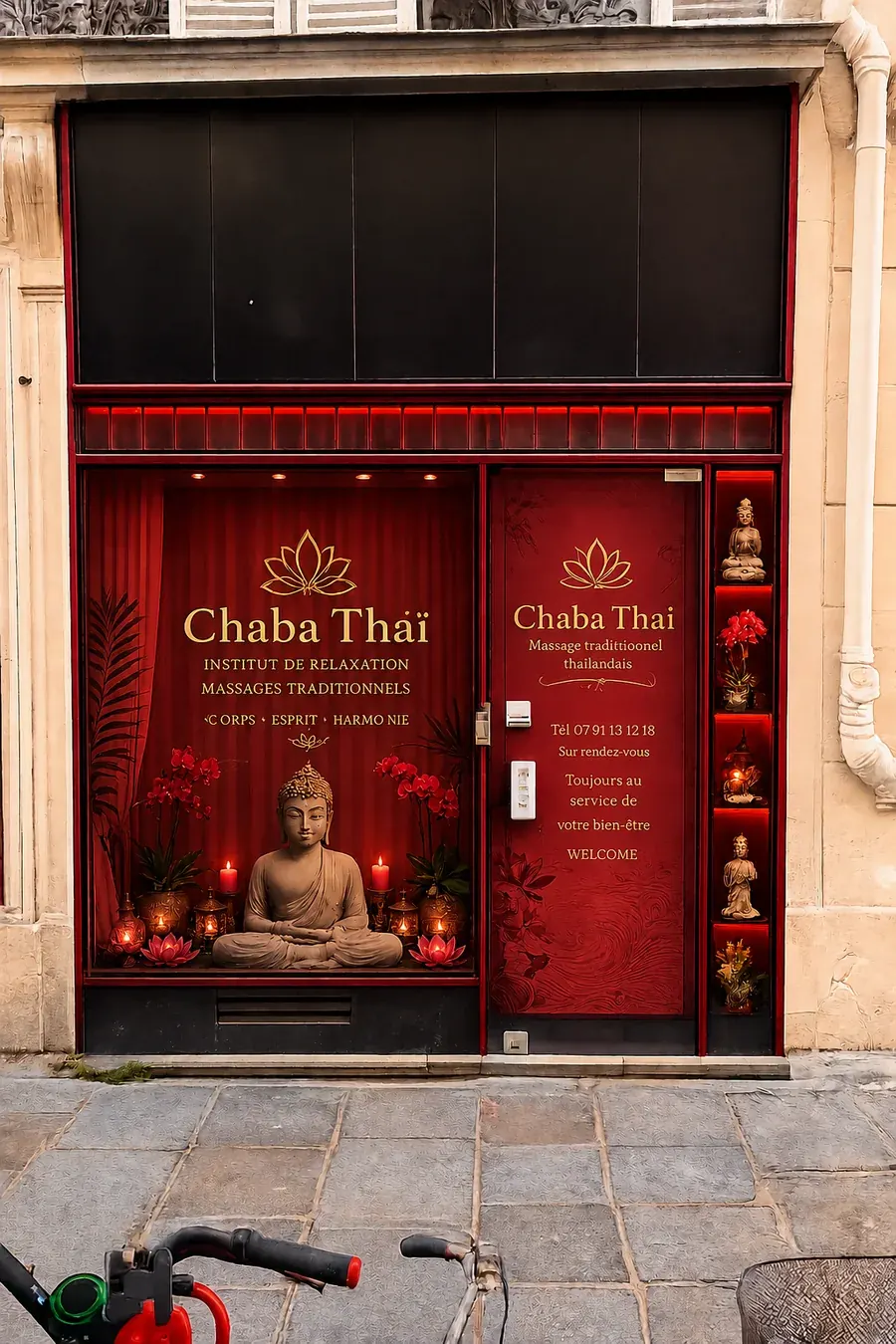 Institut Chaba Thaï, accessible depuis Saint-Lazare et Opéra